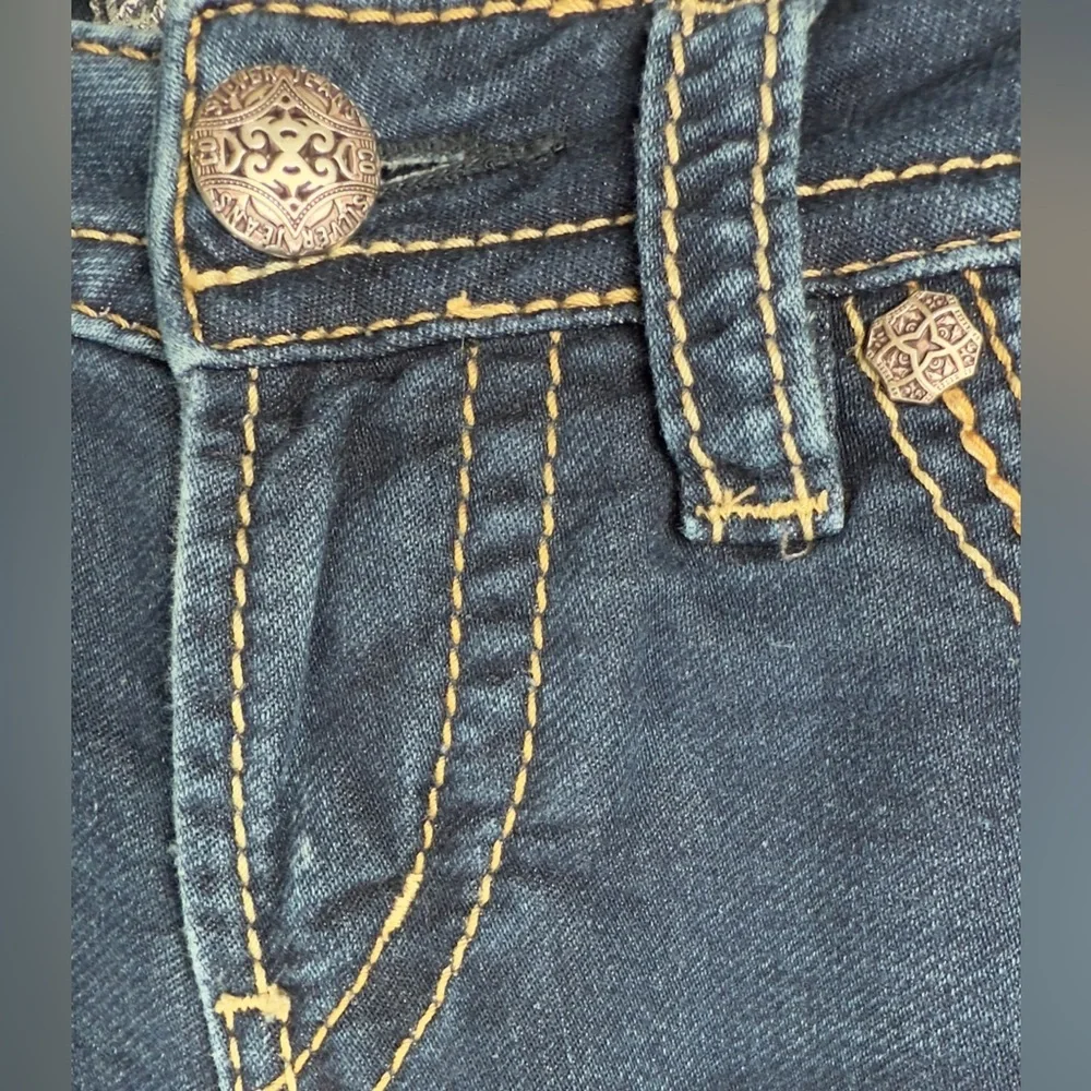 Silver Jeans Womens Dark Blue Contrast Stitched Skinny Pants Size W28/L31 - Picture 5 of 12